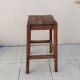 Old large vintage wooden stool for architect, painter, artist