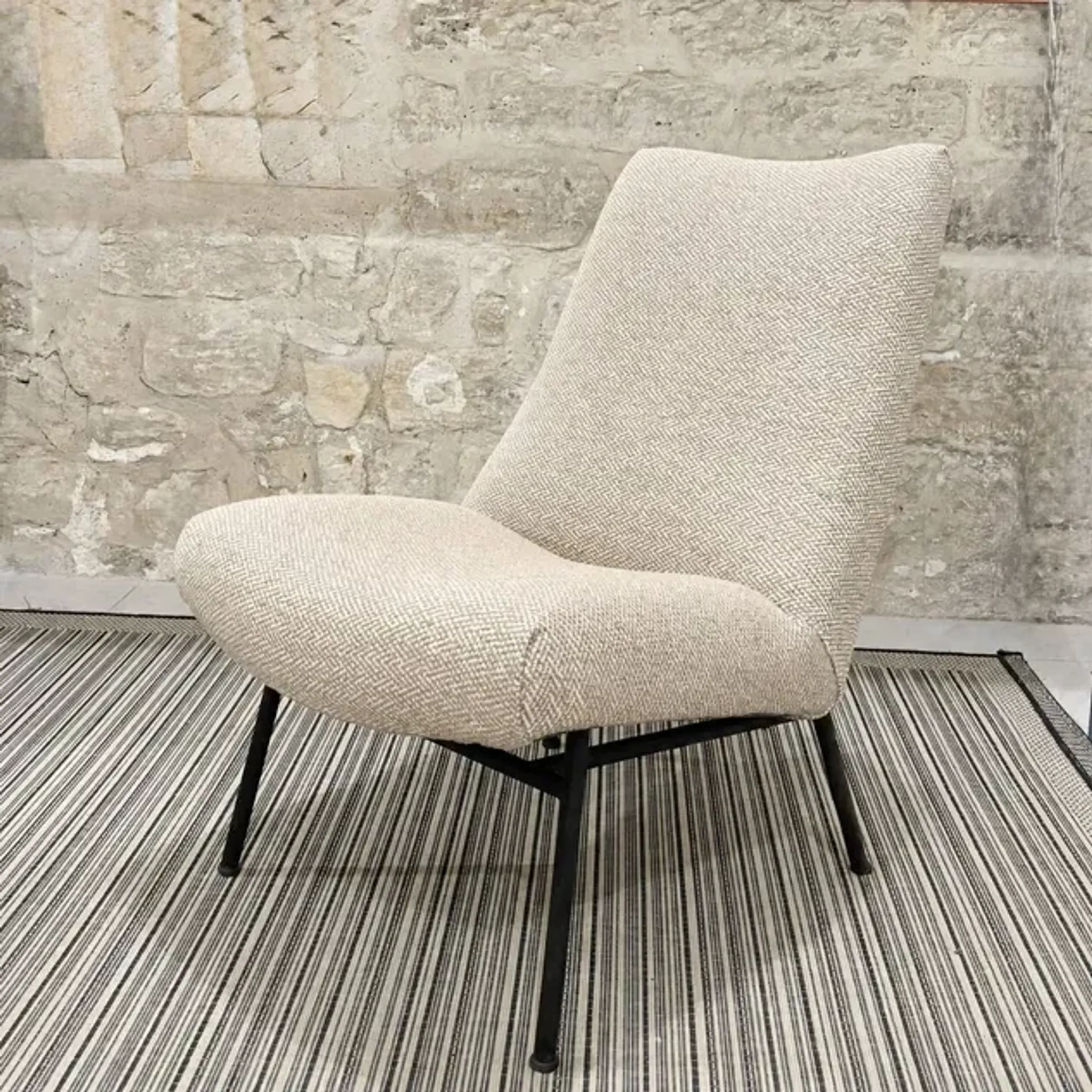Pierre Guariche's armchairs for Steiner reupholstered.