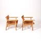 Pair of The Spanish Chair model BM2226 armchairs by Børge Mogensen