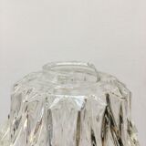 Vintage molded glass pendant lamp