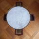 Hot water bottle pedestal table