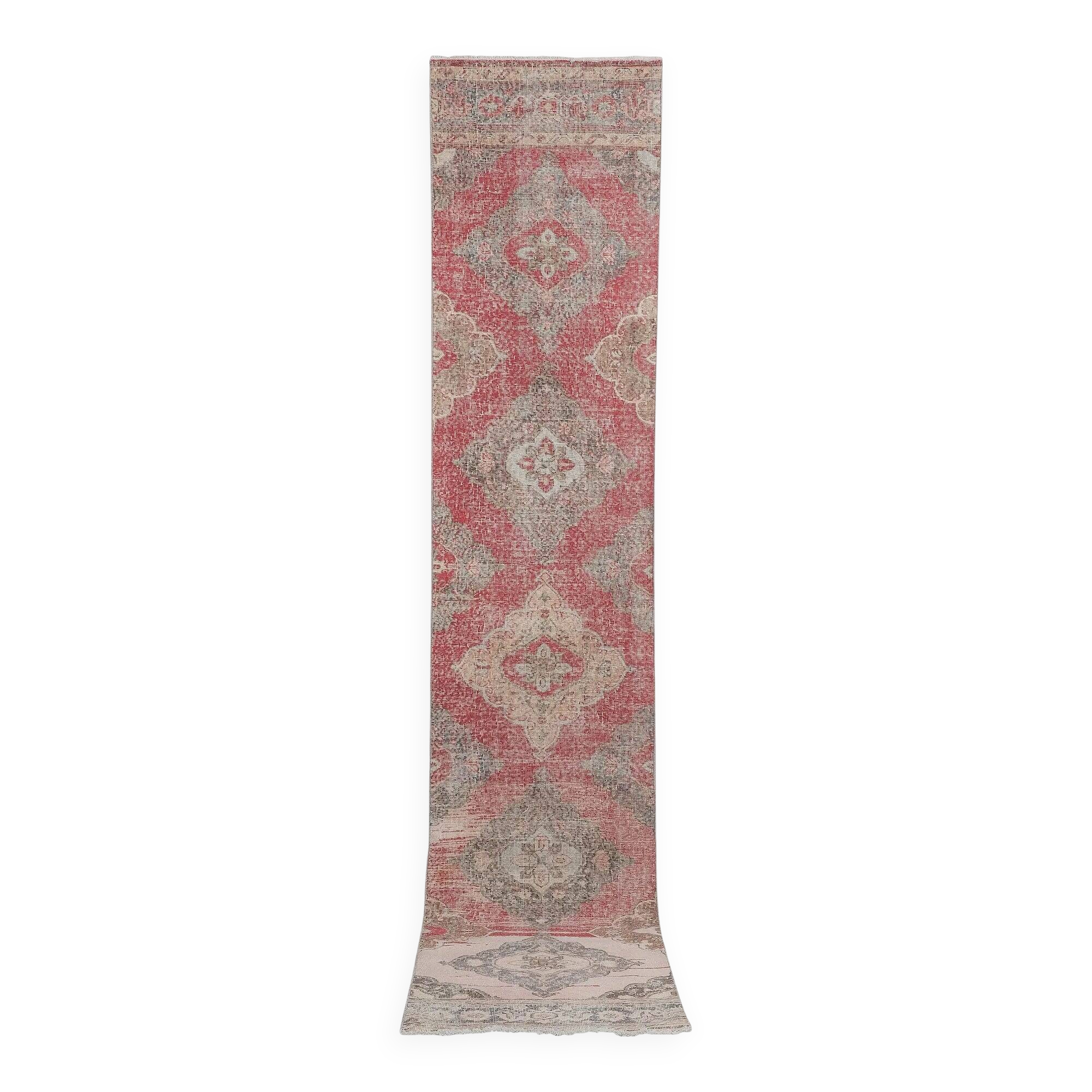 Vintage Turkish hallway rug 82x405 cm