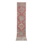 Vintage Turkish hallway rug 82x405 cm