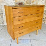 Vintage 4-drawer chest of drawers by Capelle, circa 1960s