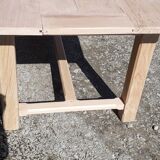 Large farmhouse table in solid beech wood