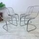 4 chrome chairs