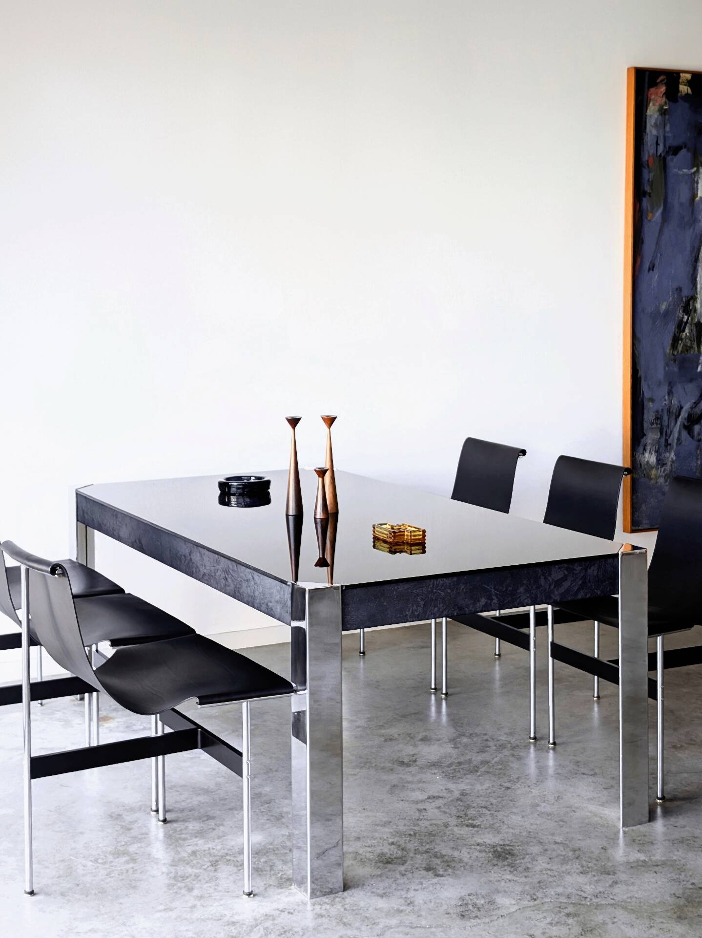Vintage Tucroma table, Guido Faleschini for Mariani Hermes, 1970.