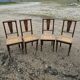 Chaises en cannage année 30-40
