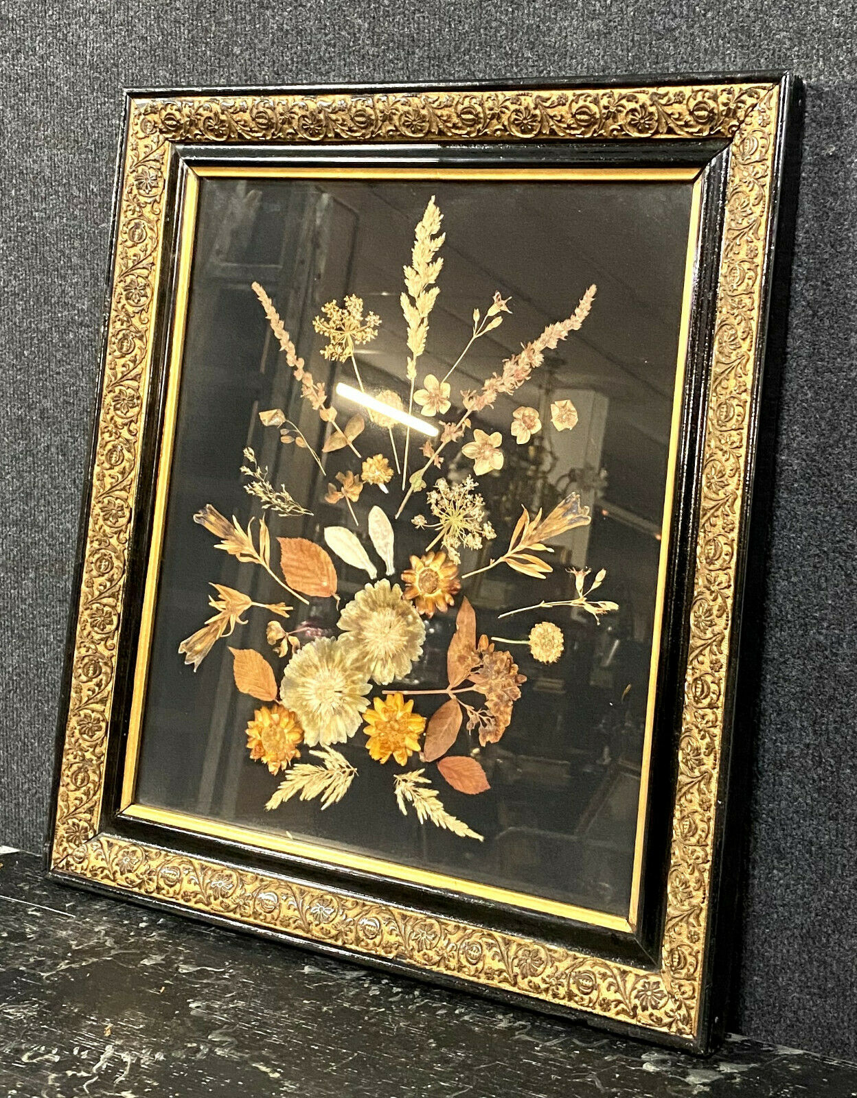 Herbarium painting made during the Napoleon III period around 1850