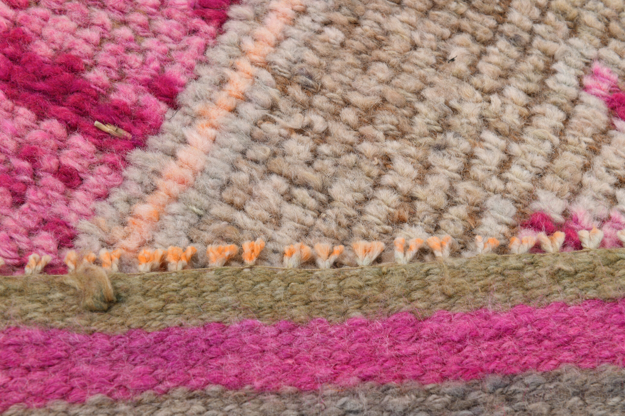 3x11 shades of pink vintage runner rug, 94x346cm