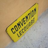 Enamelled plate vintage Paris bus stop