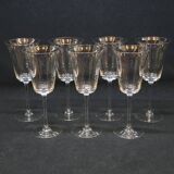 7 Fine Crystal Stemmed Wine or Water Glasses - Baccarat? / Saint Louis?