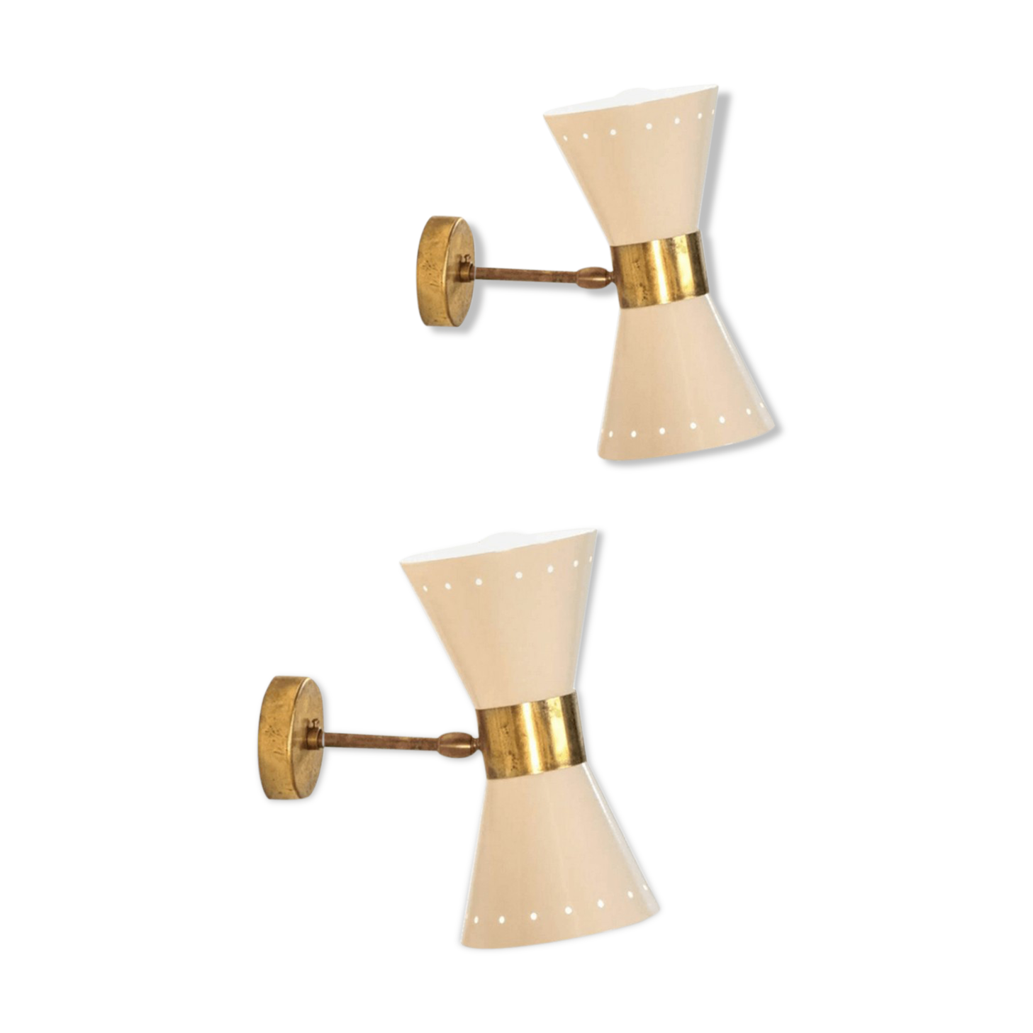 Wall lamps in the style of Italian creations of the 1950s