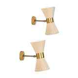 Wall lamps in the style of Italian creations of the 1950s