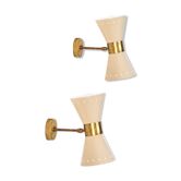 Wall lamps in the style of Italian creations of the 1950s