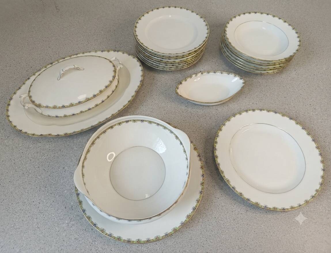 Art Deco table service A. Lanternier & Cie, 20 pieces, 1915