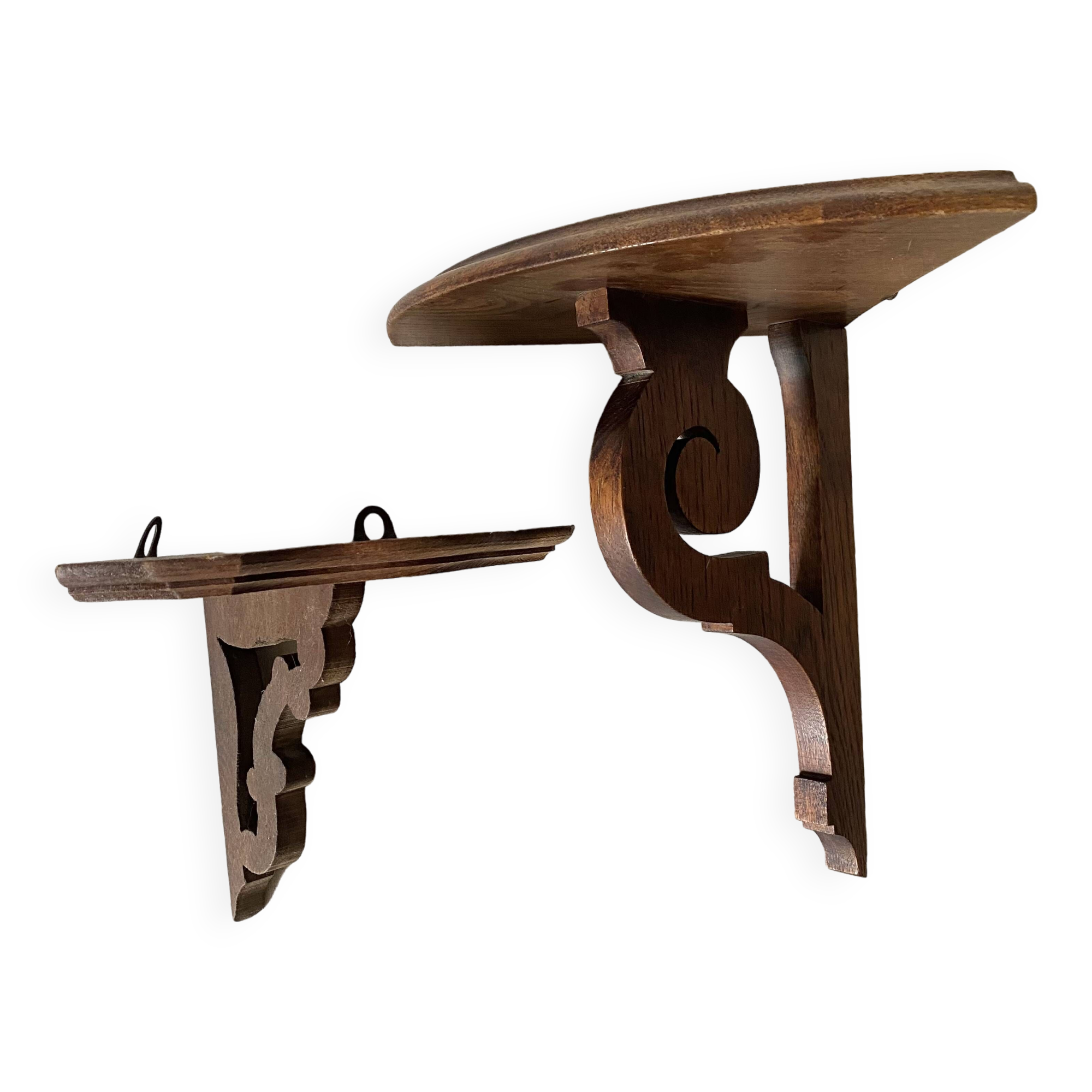 old corner wall shelves