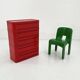 White cabinet model "4964" by Olaf Von Bohr for Kartell, 1970