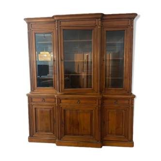 Buffet Bibliothèque vitrine Louis Philippe en merisier neuf neuf/revente
