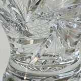 Decorative basket/fruit basket in Beyer cut crystal. Starry/leafy motifs