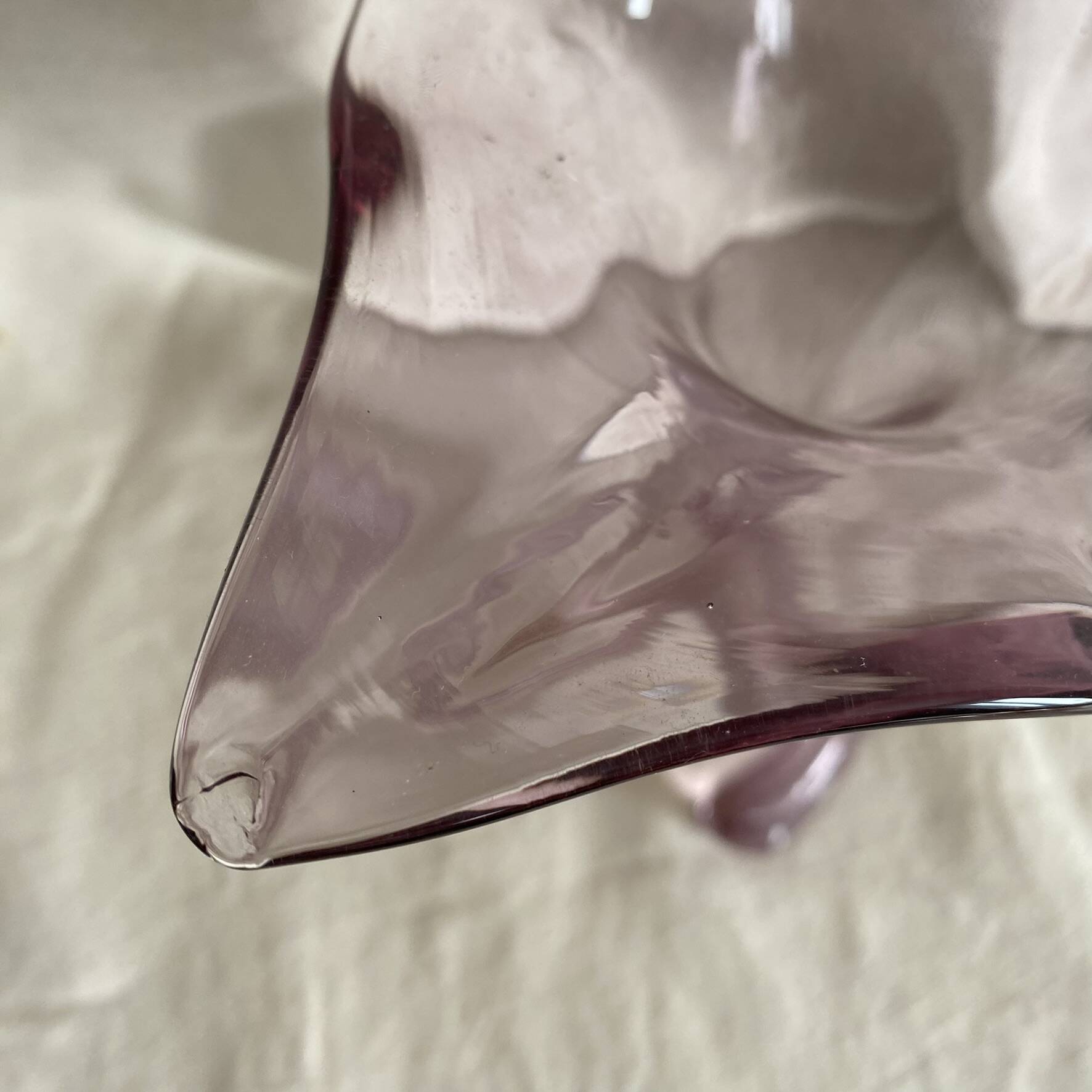 Trumpet vase 27 cm, Murano vase from the 1970s.