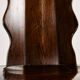 Brutalist oak dining set, set of 7.