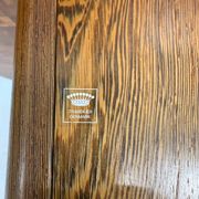 Scandinavian design marquetry wood coffee table by rolf middel and lindum