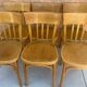 Set of 6 vintage 1960s bistro chairs