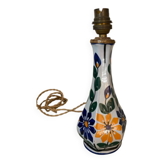 Quimper earthenware lamp base