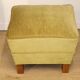 Pair of vintage velvet armchairs with footrest - 1950s