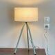 90s Green Metal Tripod Lamp