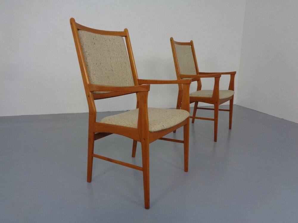 Set of Vintage Danish Teak Dining Armchairs, 1960s