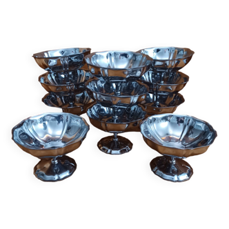 11 Stainless steel dessert ice cream cups