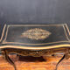Antique wooden and brass game table – Timeless elegance