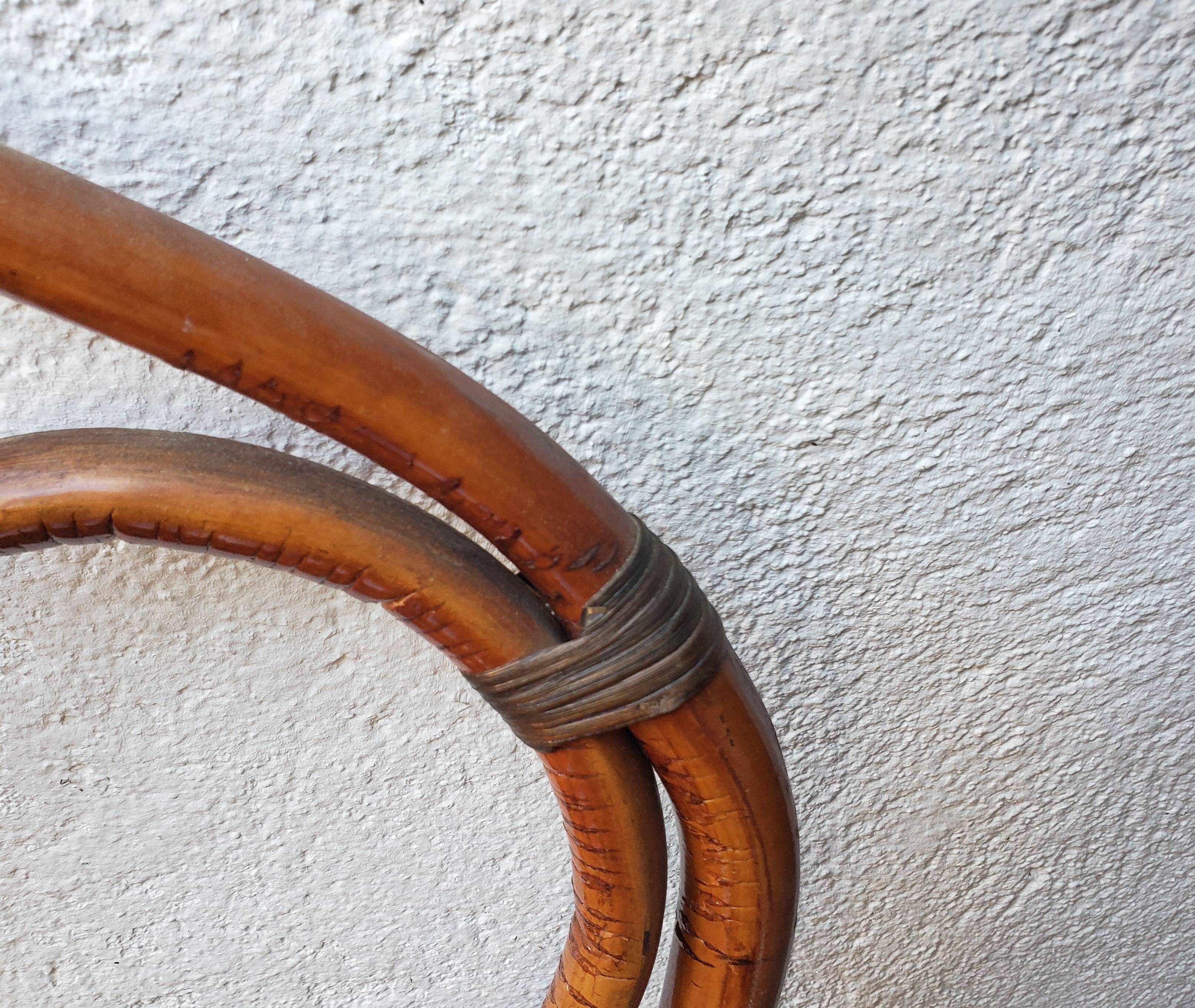 Rattan arabesques headboard