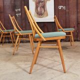 Lot of 4 chairs Antonin Suman