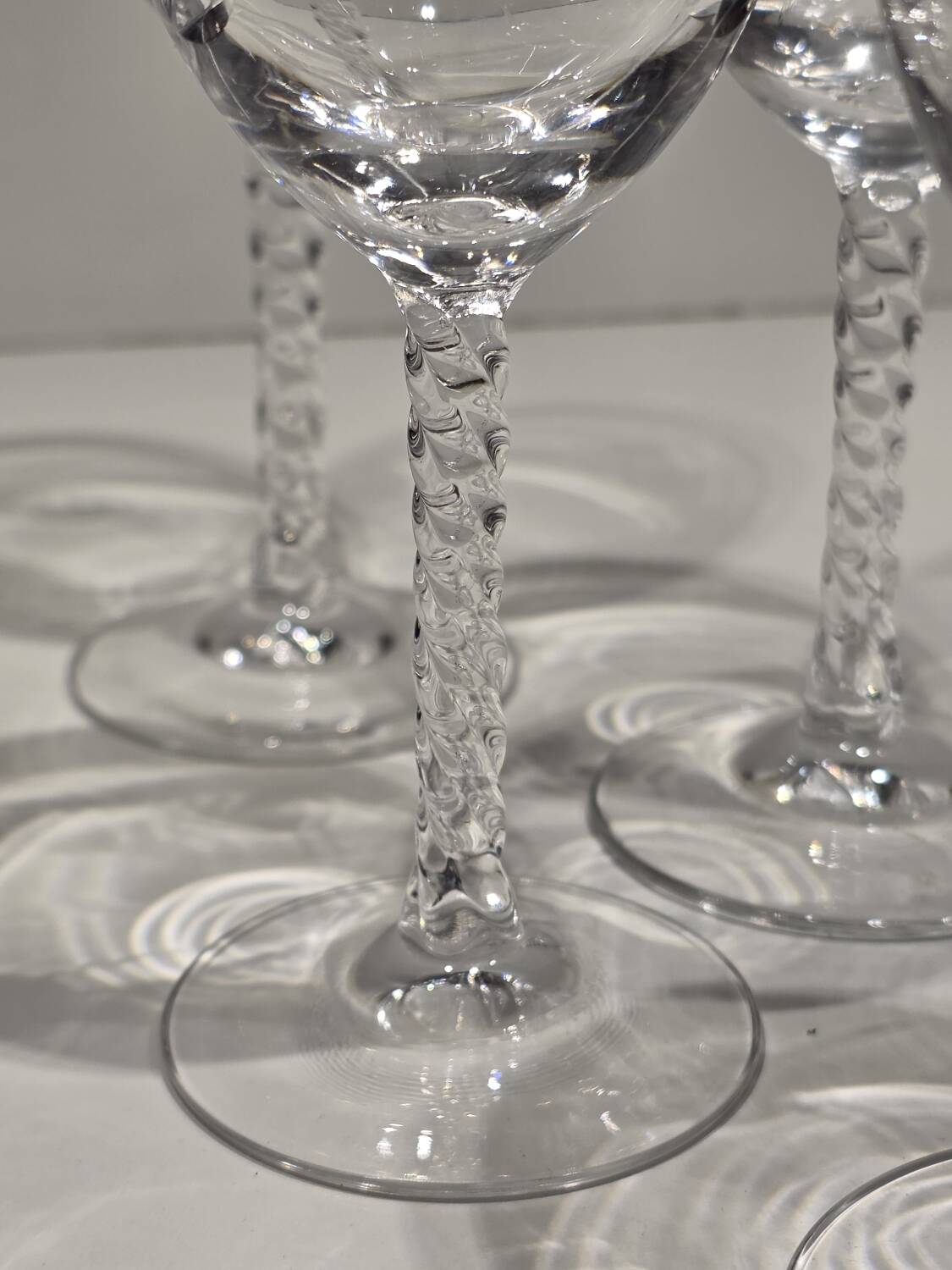 Lot 10 verres cristal d’Arques modèle Épi