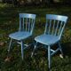Pair of vintage wooden chairs