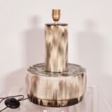 Parquet lamp in celadon glazed ceramic Dijkstra circa 1960 1970