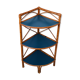 Rattan corner shelf