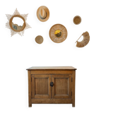 Vintage Parisian buffet in solid oak