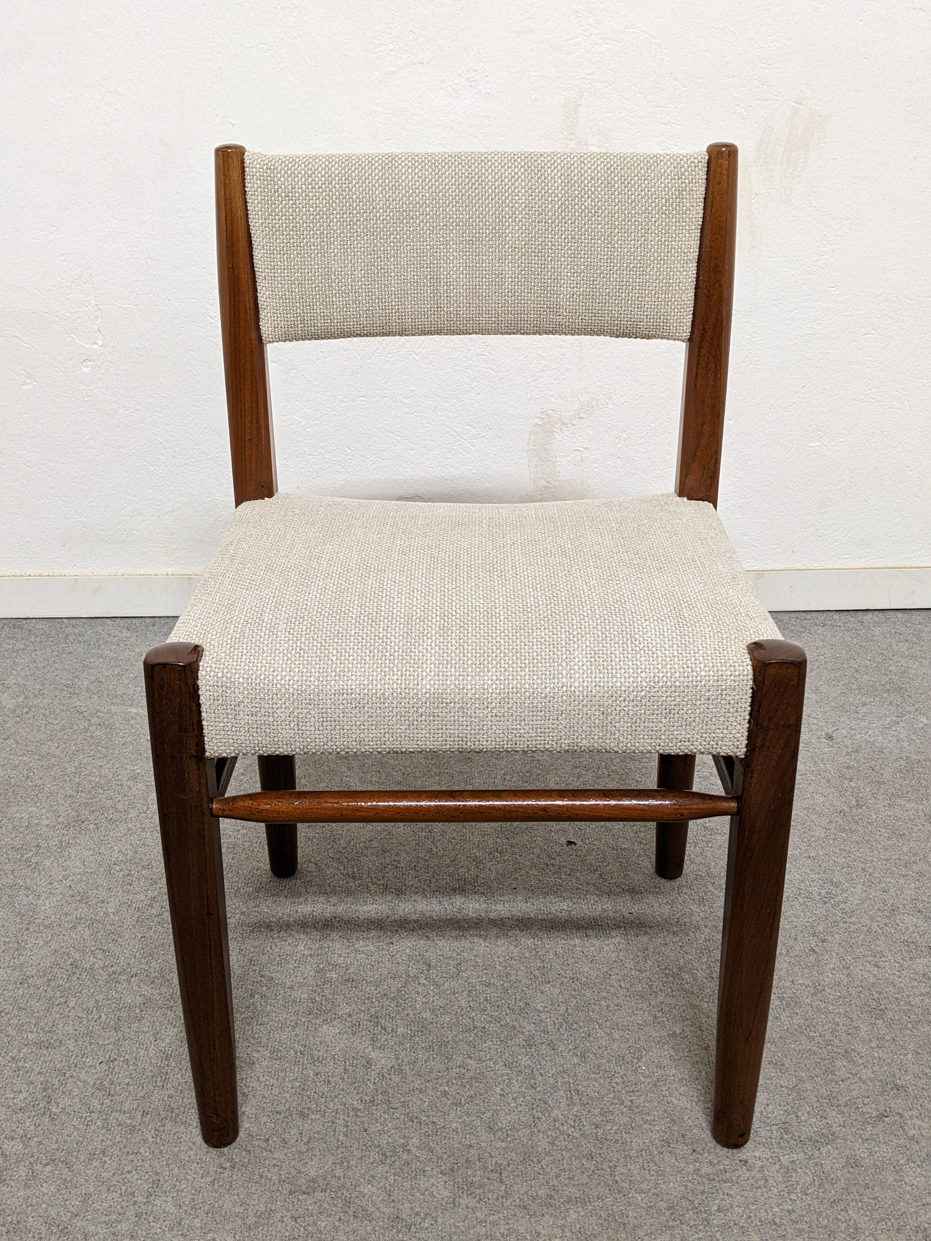 Set of 4 Scandinavian teak chairs, Denmark circa 1960.