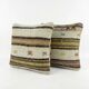 Set of 2 vintage kilim cushion covers 41x41 cm