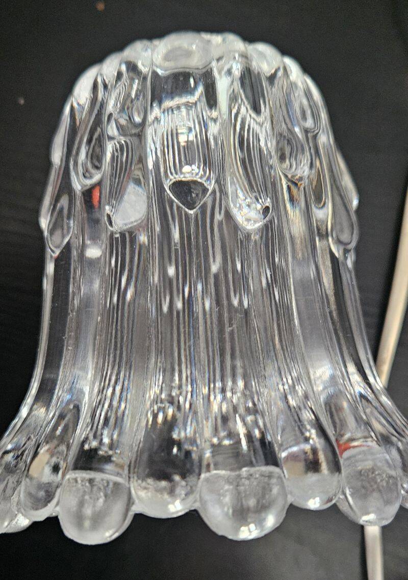 Pair of Vintage 70's Orange Mushroom Lamps