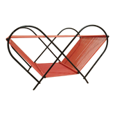 Mid-century scoobidou vinyl record rack