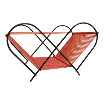 Mid-century scoobidou vinyl record rack
