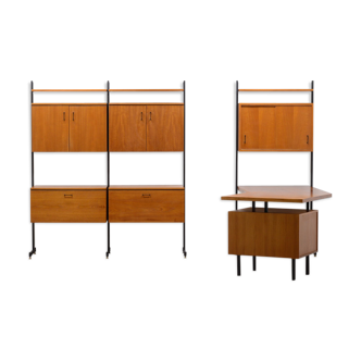 Teak wall unit by Combiform holland