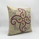 Vintage embroidered cushion cover 46x46 cm