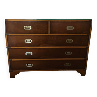 Yew chest of drawers