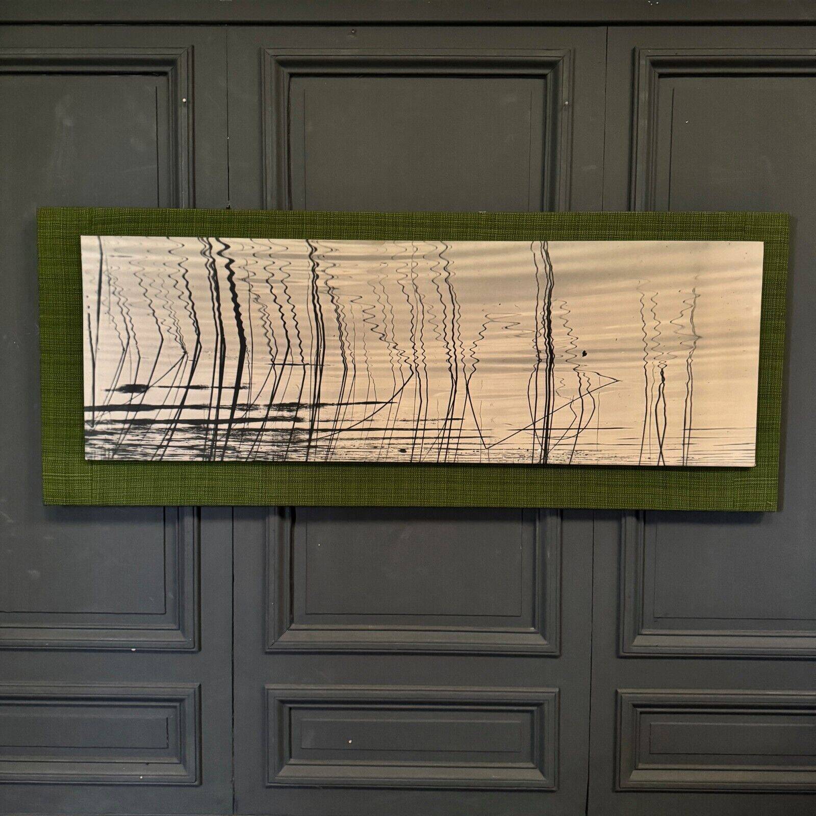 1960 modernist photo mounted on a wooden panel